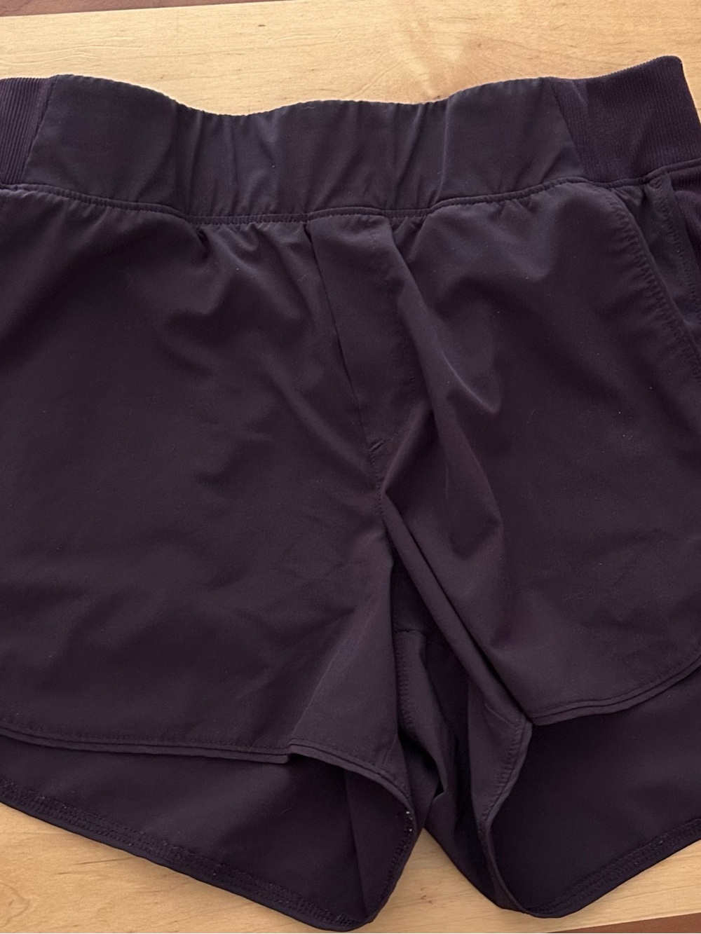 Women’s Athletic Running Shorts with Elastic Waistband — Black